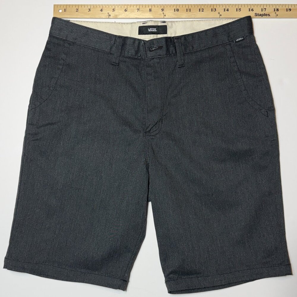 VANS Shorts Gray Men's Size 32 Adult Button Zipper Pockets 3H5ABHH Casual/Comfy